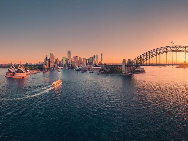 Tourism australia sydney vista aerea baia